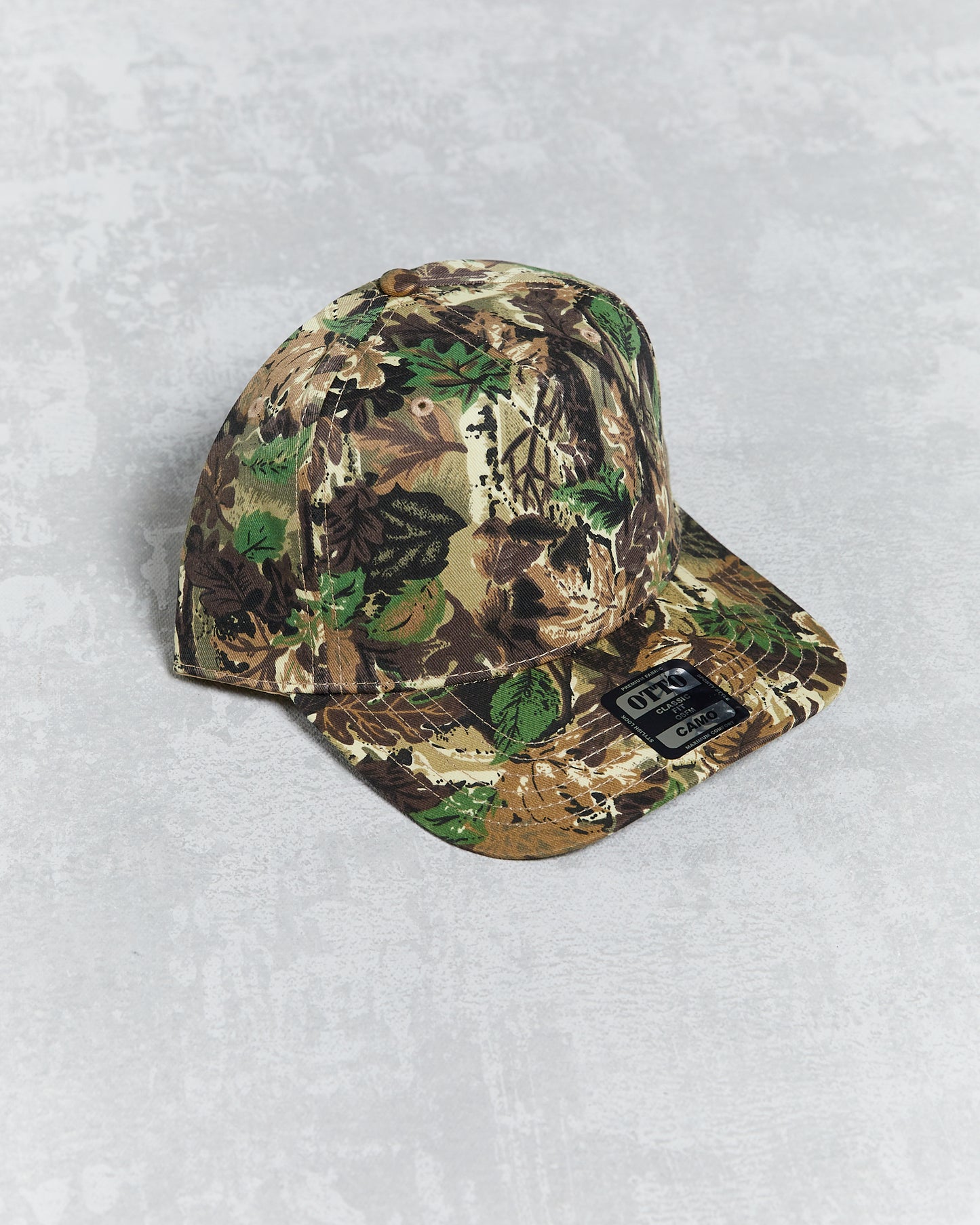 Otto Cap Camouflage tree camo snapback hat