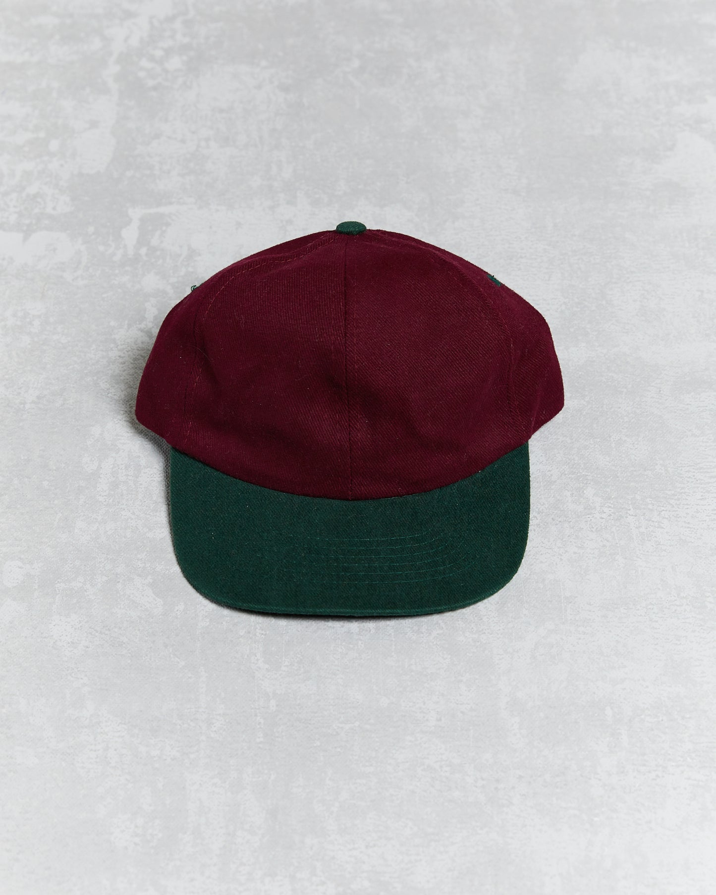Vintage Blank T.I. Scrunch Cap Burgundy Green