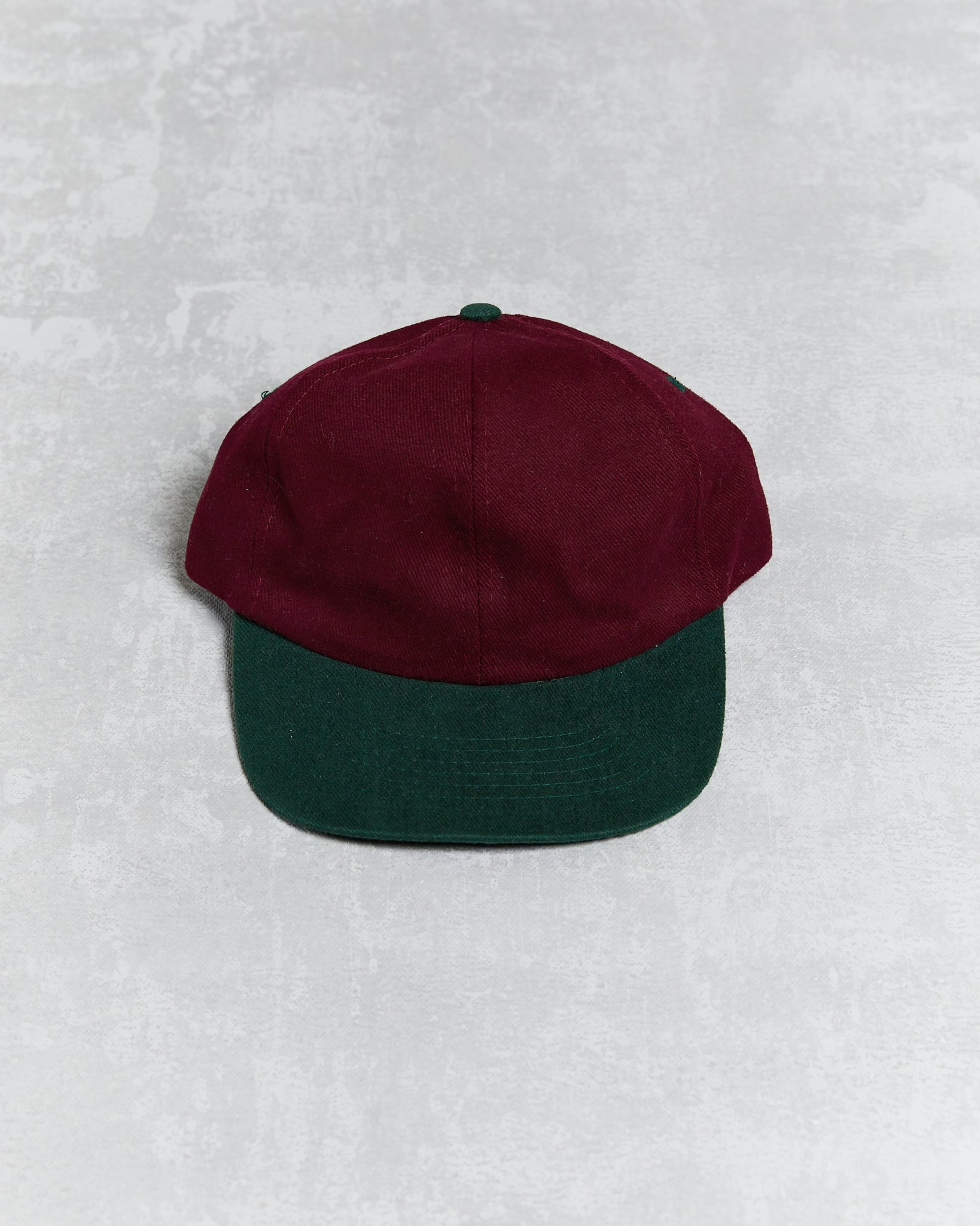 Vintage Blank T.I. Scrunch Cap Burgundy Green