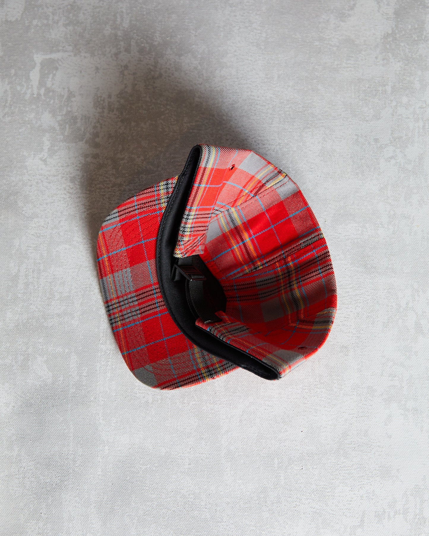 Supreme Plaid Box Logo Camp Cap 2008 red