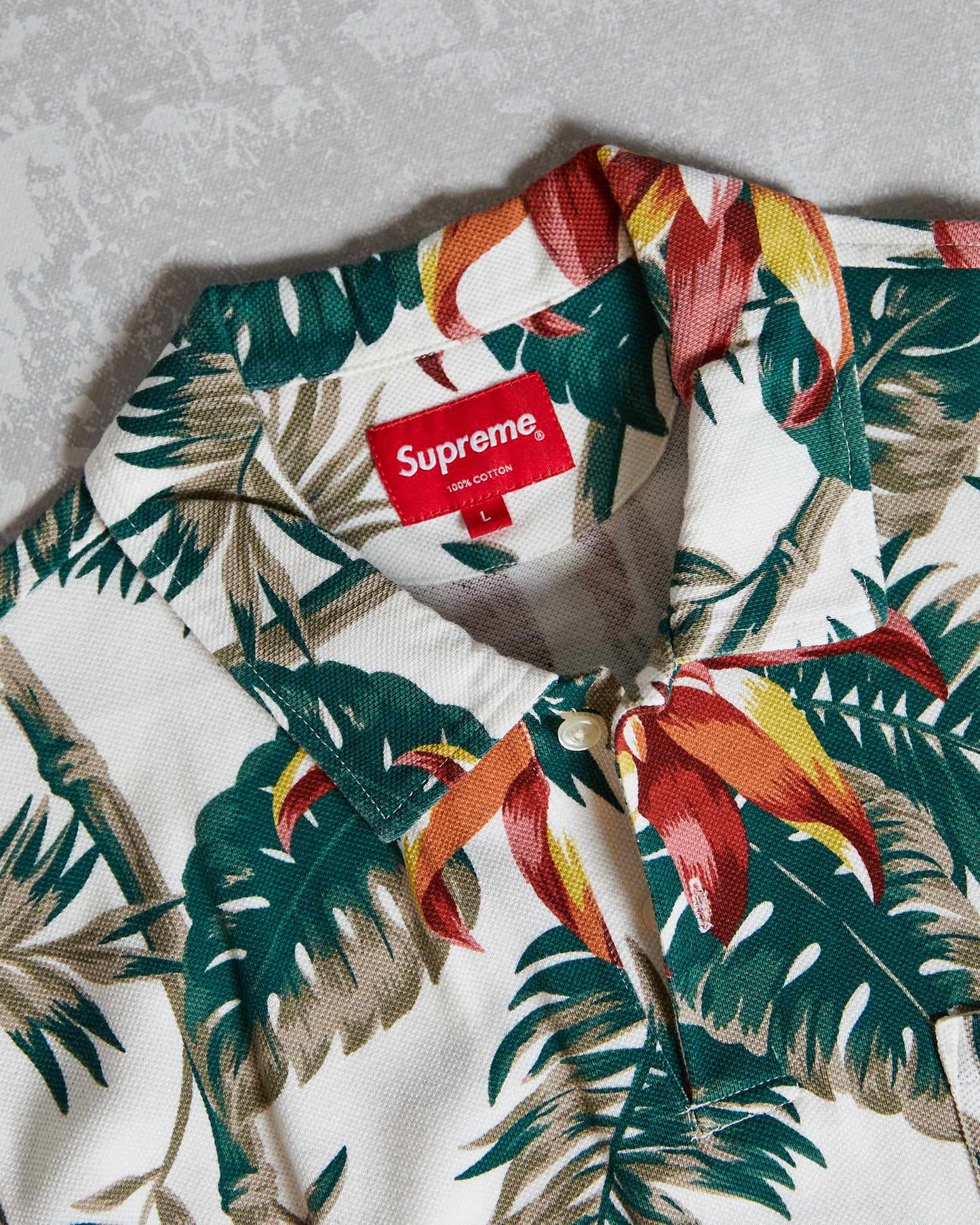 Supreme Floral Polo White