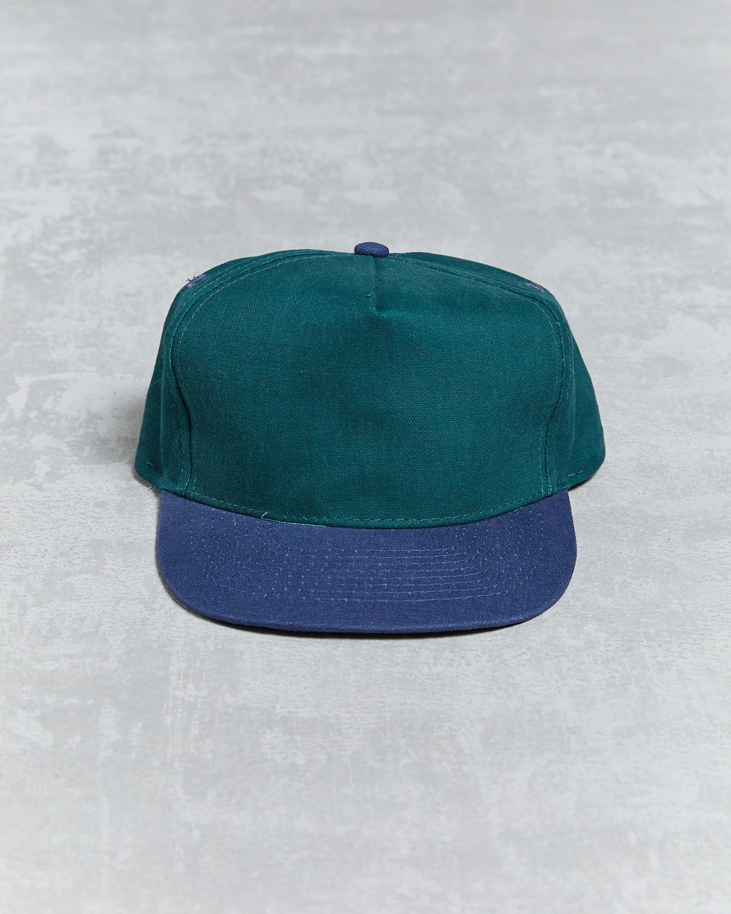 OTTO Cap high profile green and blue strap back adjustable hat 