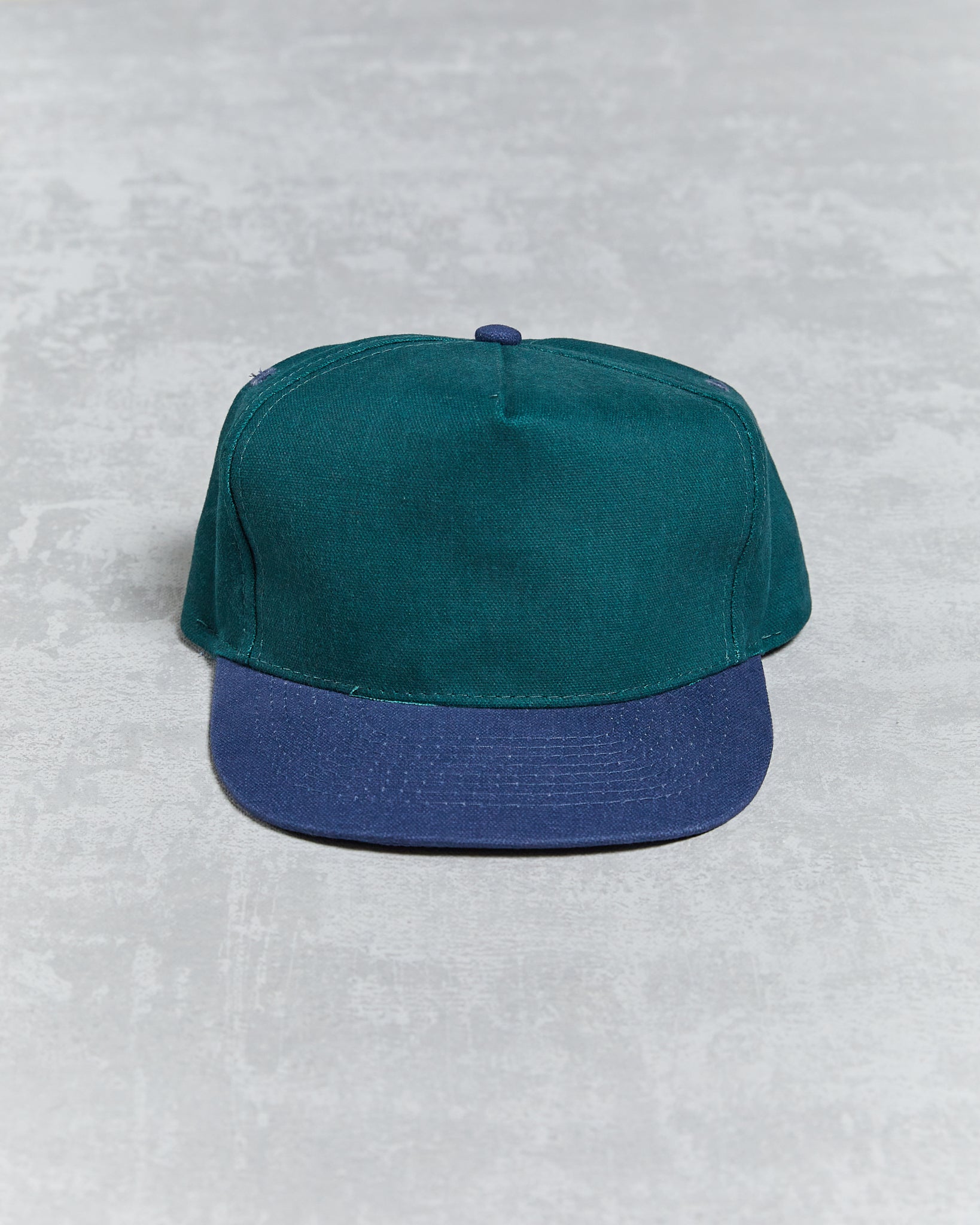 OTTO Cap high profile green and blue strap back adjustable hat 