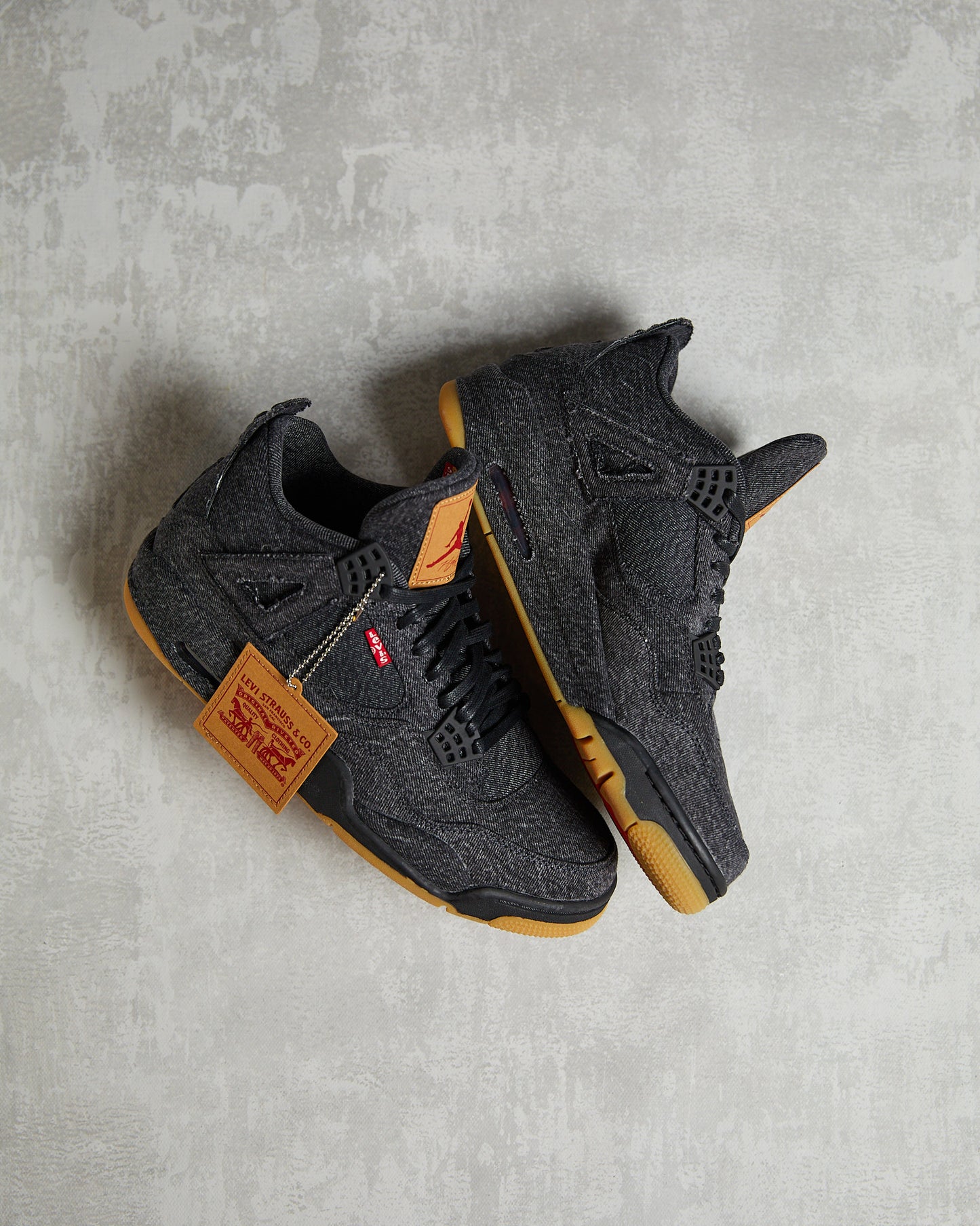 Jordan IV x Levis black