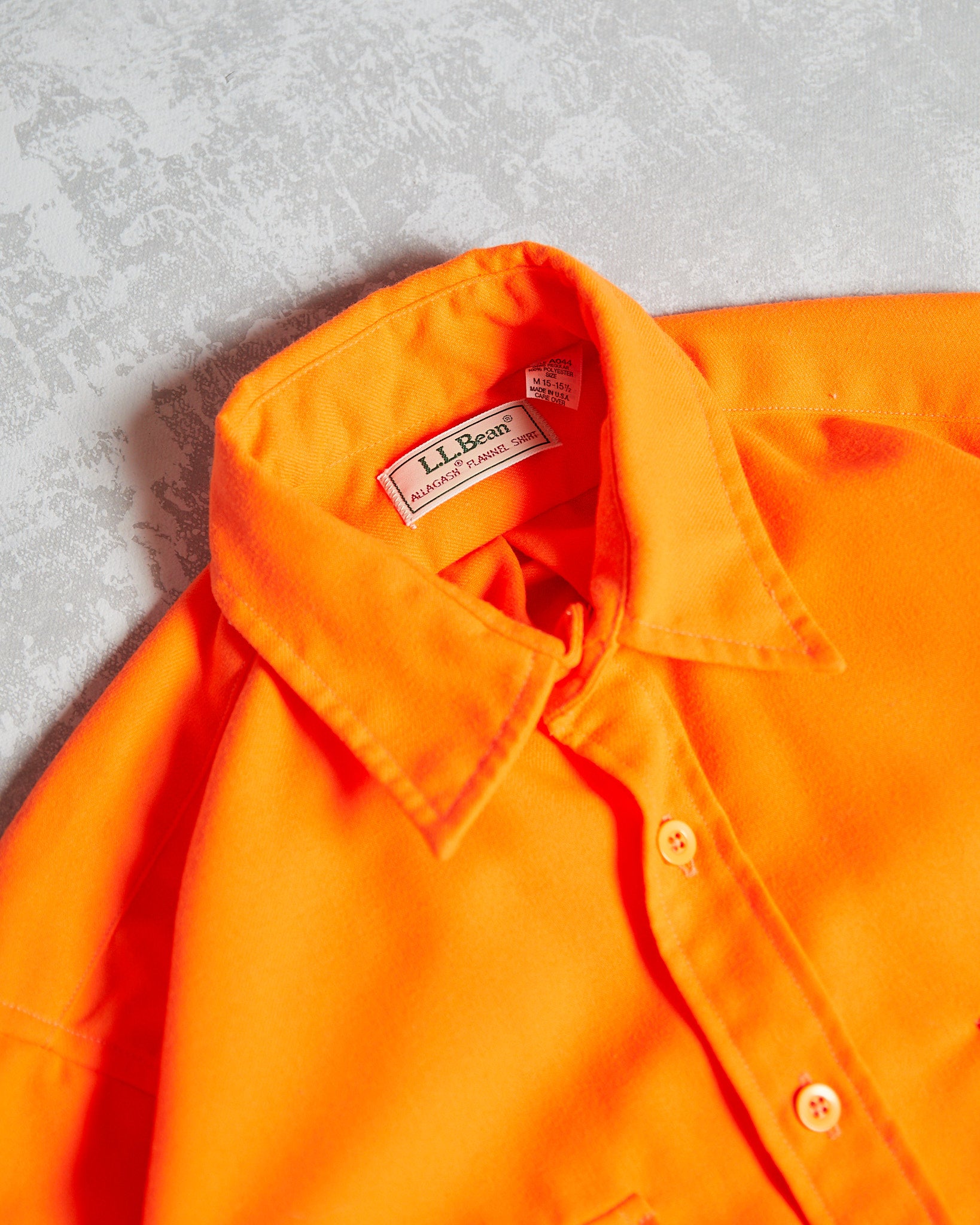Orange L.L. Bean Hunting Shirt