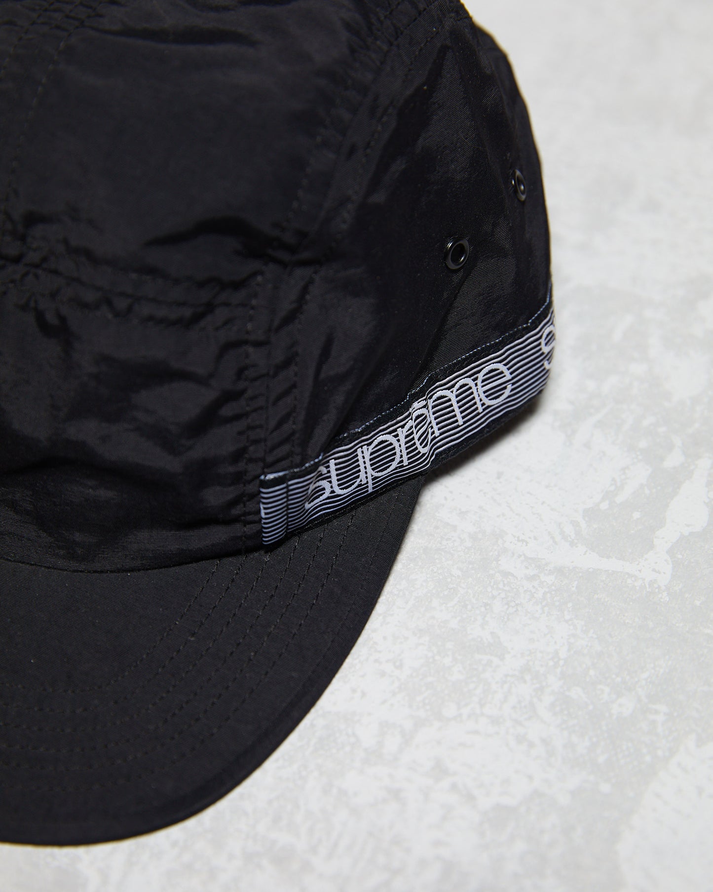 Supreme Tonal Tape Camp Cap Black