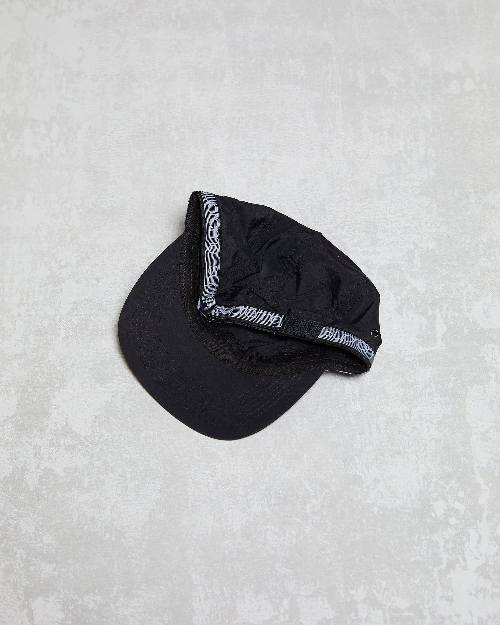 Supreme Tonal Tape Camp Cap Black