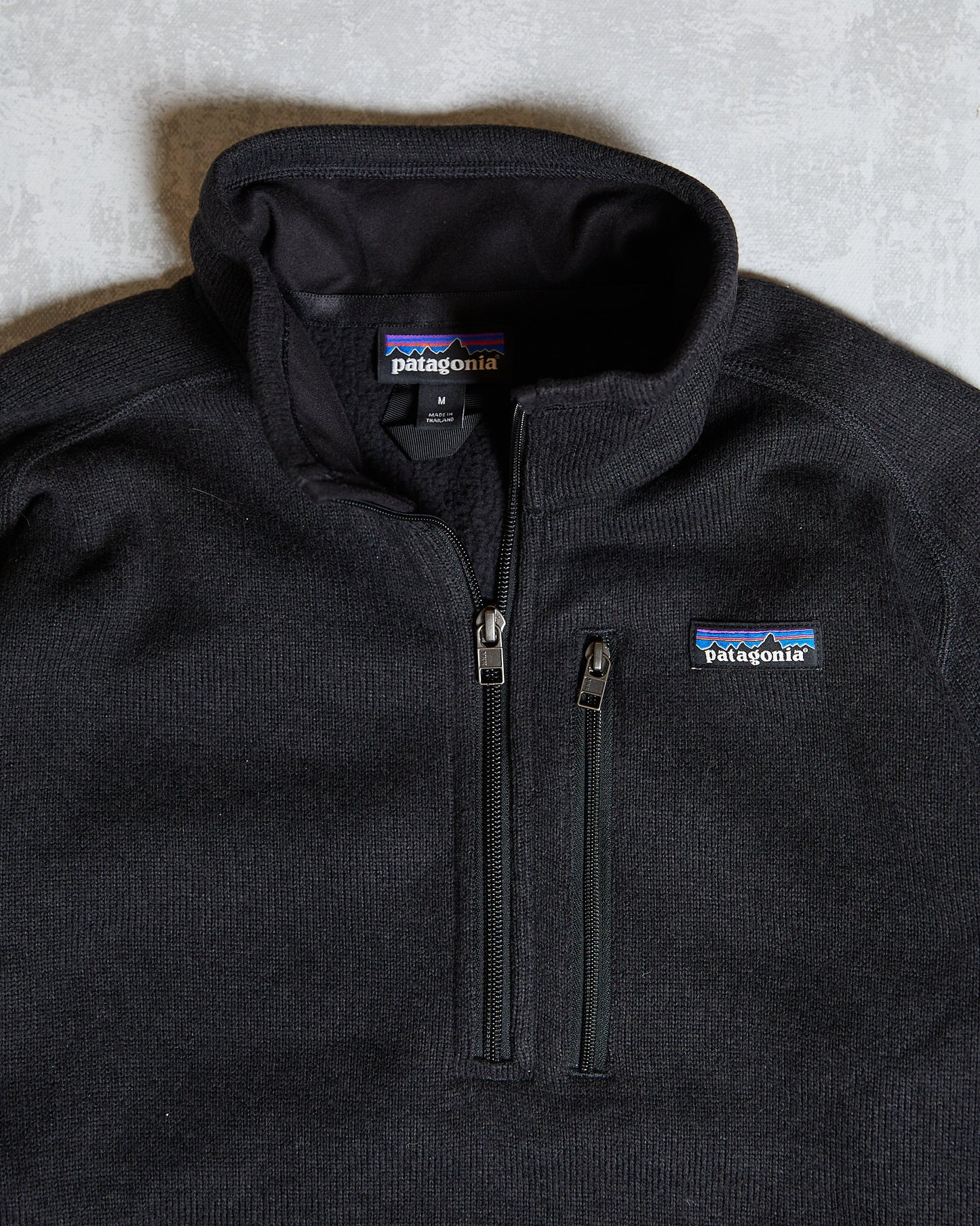 Patagonia Quarter Zip Pull Over black