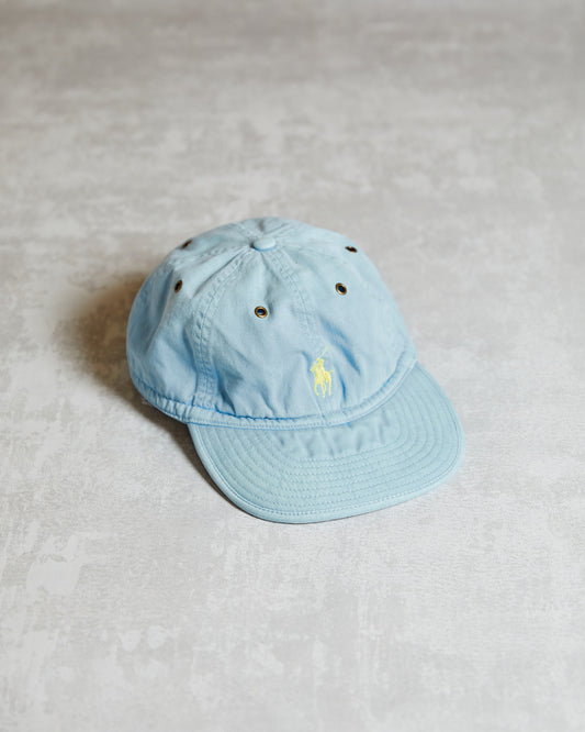 Vintage Polo Ralph Lauren Soft Brim 6 panel hat with a yellow logo