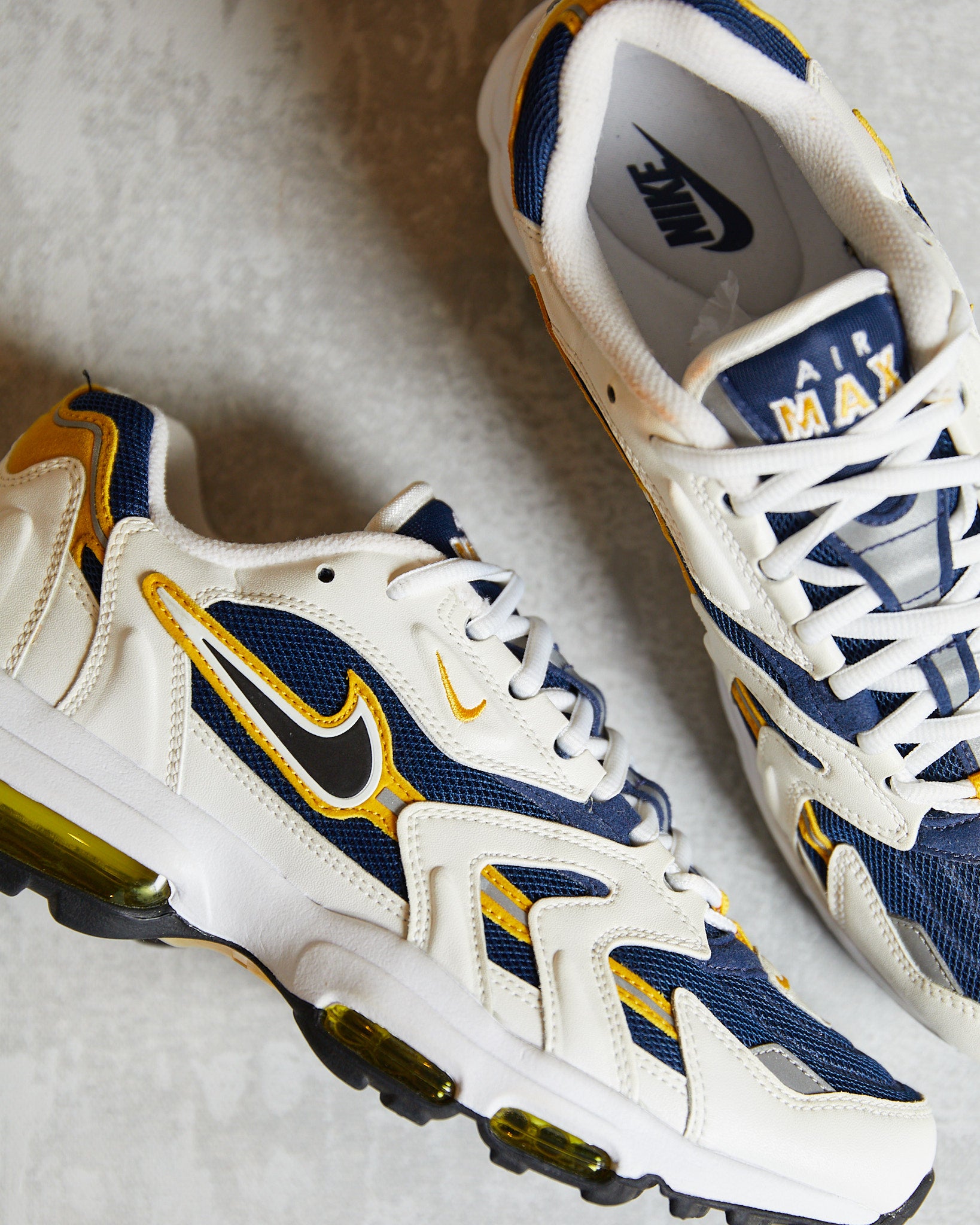 Nike Air Max 96 II 20th Anniversary Goldenrod Navy white yellow